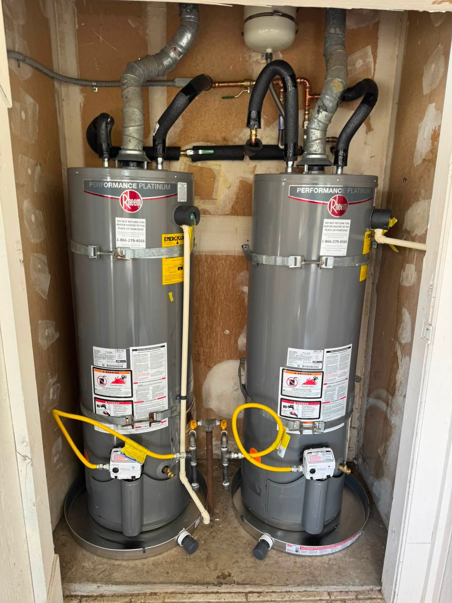 A newly Installed Water Heater