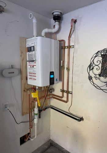 A Newly Installed Tankless Water Heater